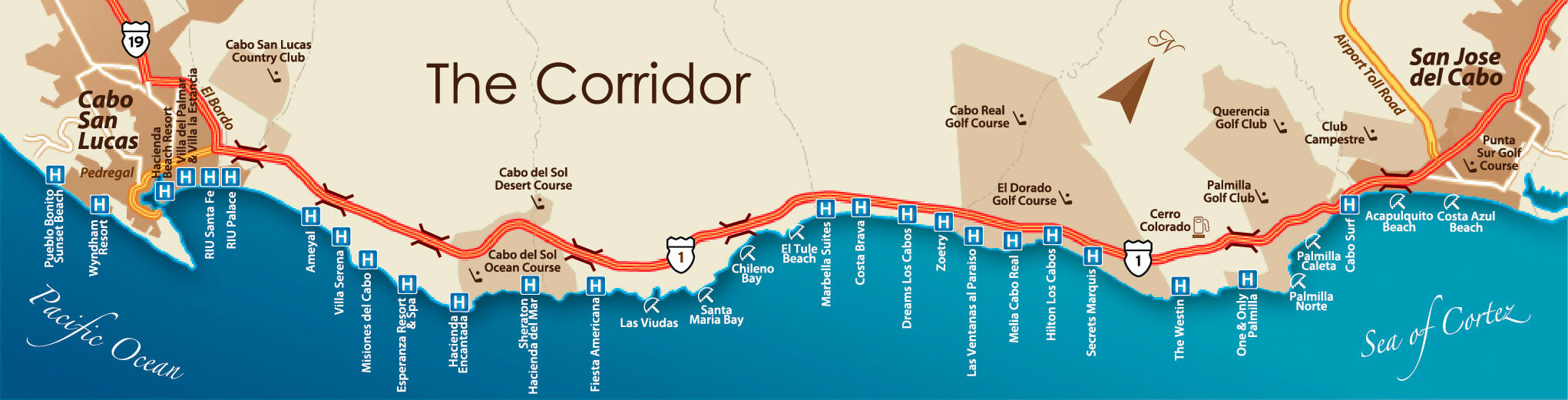 Map of The Corridor